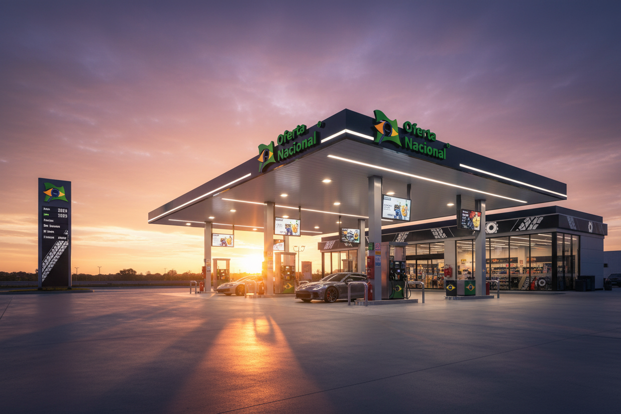 Gas Station with Logo